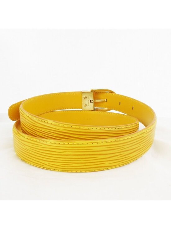 Louis Vuitton Epi Ceinture Plain Belt 85 34 Tassili Yellow Gold Leather main image 8